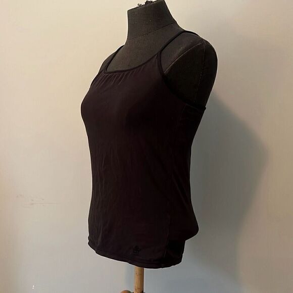Limited Too Women's Black Square Neck Spaghetti Strap Tank Top Size 16 - Picture 3 of 6